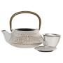 Teapot Home ESPRIT White Pink Stainless steel Iron 400 ml (2 Units)