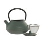 Teapot Home ESPRIT Green Orange Stainless steel Iron 400 ml (2 Units)