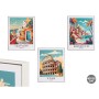 Toile Gift Decor Ville 40 x 3 x 50 cm (6 Unités)