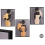 Toile Gift Decor Jaune Noir Gris 40 x 3 x 50 cm (6 Unités)