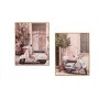 Toile Gift Decor Bleu Vert Gris Vespa 40 x 3 x 50 cm (6 Unités)