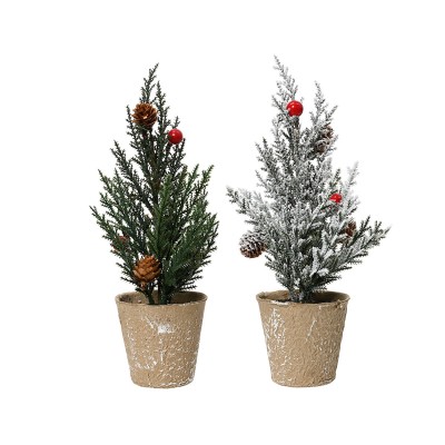 Sapin de Noël Everlands Enneigé Pin 10 x 28 cm Mini