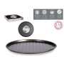 Pizza Mould Kinvara Grey Carbon steel 33 x 1 x 33 cm (12 Units)