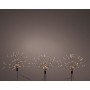Set de piquets LED de jardin Lumineo Feux d’artifice Noël MicroLED 3 Pièces