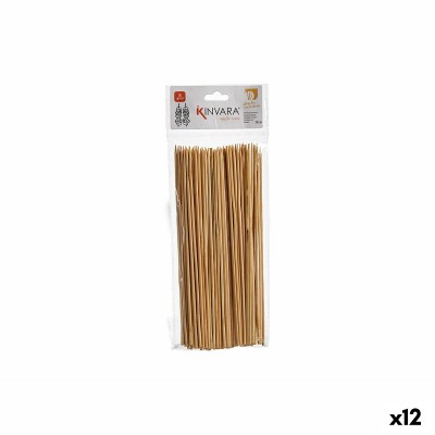 Baguettes en Bambou Kinvara Marron Bambou 20 cm 85 Pièces (12 Unités)