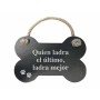 Décoration Suspendue Magnet & Steel Quién ladra el último, ladra mejor Os Ardoise Corde
