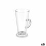Verre en Verre Vivalto CAFE LATTE Transparent verre 280 ml (6 Unités)
