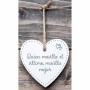 Décoration Suspendue Magnet & Steel Quien maúlla el último maúlla mejor Coeur 13 x 13 x 0,8 cm