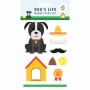 Magnets Magnet & Steel Dog Multicolour Metal 9 Pieces