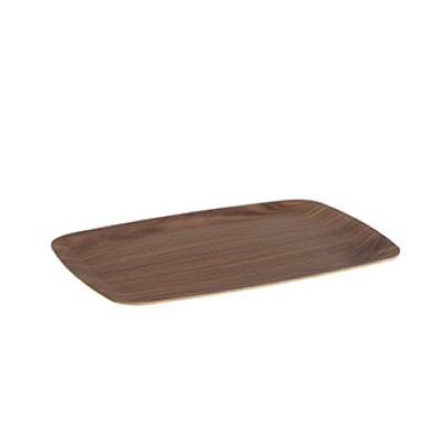 Tray Andrea House Wood / Walnut 46 x 36 x 2 cm