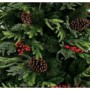 Sapin de Noël Home ESPRIT Rouge Vert PVC 129 X 129 X 240 CM