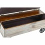 Bench DKD Home Decor   Fir Black Beige Brown Polyester (100 x 51 x 77 cm)