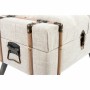 Banquette DKD Home Decor   Noir Beige Bois Bois MDF 62 x 42 x 43 cm