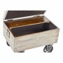 Banquette DKD Home Decor   Sapin Naturel Noir Beige Polyester (61 x 51 x 77 cm)