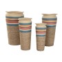 Cache-pot Home ESPRIT Multicouleur Fibre Arabe (4 Unités)