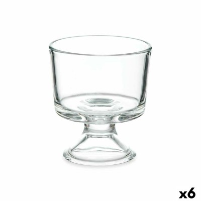 Coupe de glaces et de milkshakes Vivalto Transparent verre 290 ml (6 Unités)