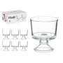 Coupe de glaces et de milkshakes Vivalto Transparent verre 290 ml (6 Unités)