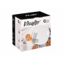 Assiettes Vivalto Blanc Noir Verre opalin Rayures 18 Pièces (2 Unités)
