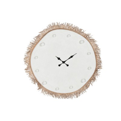 Horloge Murale Home ESPRIT Blanc Fibre Bois MDF Scandi 85 X 7 X 85 CM