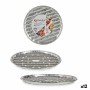 Moule à pizza Kinvara Argenté Aluminium 32,5 x 32,5 x 1,7 cm Pizza 4 Pièces (12 Unités)