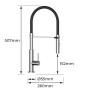 Mixer Tap EDM 01196 BERMEO Silver Brass