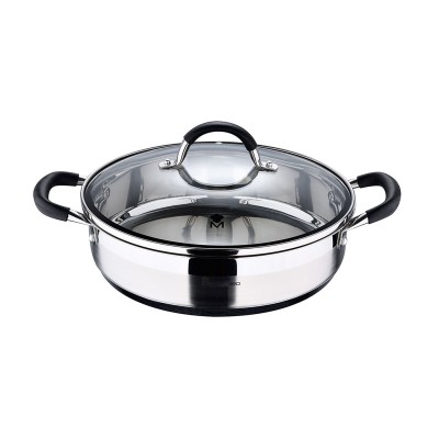 Casserole with lid Masterpro 3,8 L Ø 28 x 7,5 cm Black