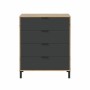Commode Marron Noir 77,5 x 40 x 93,5 cm