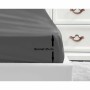 Fitted bottom sheet Lovely Home Grey Dark grey 90 x 190