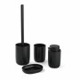 Bath Set TODAY HOY Black Plastic Modern 4 Pieces (4 Units)