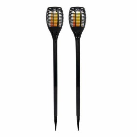 Set de torches de jardin solaires Lumi Garden Maity Sun Mini Noir Plastique 70 cm (2 Unités) Set de torches de jardin solaires Lumi Garden Maity Sun Mini Noir Plastique 70 cm (2 Unités)