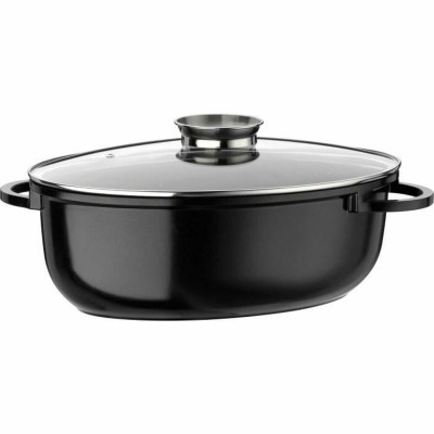 Casserole avec Couvercle GSW 410571 Noir Aluminium 8,5 L