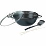 Wok GSW Acier Acier forgé Ø 32 cm 4 Pièces