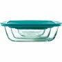 Plateau pour Four Pyrex Cook & Store 2,5 L 1,1 L 0,4 l Vert Rectangulaire 3 Pièces