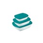Baking tray Pyrex Cook & Store 2,5 L 1,1 L 0,4 l Green Rectangular 3 Pieces