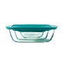 Plateau pour Four Pyrex Cook & Store 2,5 L 1,1 L 0,4 l Vert Rectangulaire 3 Pièces