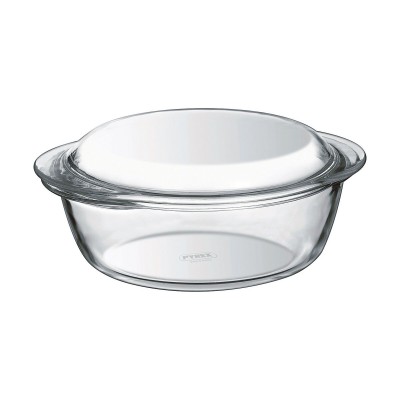 Casserole avec Couvercle Pyrex 1,4 L 18 x 9 x 21 cm Blanc Transparent verre