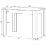 Dining Table LILIAN White Brown Wood 109 x 67 x 78 cm