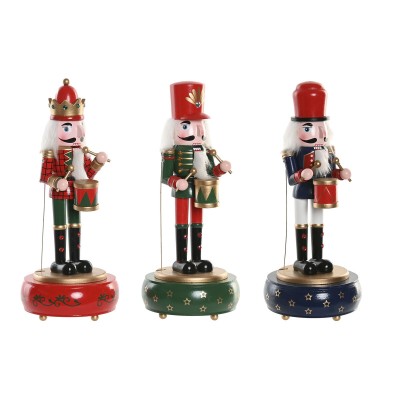 Christmas bauble Home ESPRIT Multicolour Nutcracker 10 x 10 x 30 cm