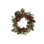 Advent wreathe Home ESPRIT Red Green PVC 50 x 15 x 50 cm