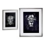Painting Gift Decor Lion - Tiger Glass Particleboard 43 x 3 x 53 cm