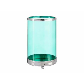 Bougeoir Gift Decor Bleu Argenté Argent Métal verre 12,2 x 19,5 x 12,2 cm Cylindre Bougeoir Gift Decor Bleu Argenté Argent Métal verre 12,2 x 19,5 x 12,2 cm Cylindre