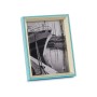 Photo frame Gift Decor Blue White Crystal MDF Wood (6 Units)