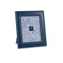 Photo frame Gift Decor Blue Crystal Plastic (6 Units)
