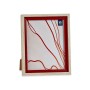 Photo frame Gift Decor Brown Red Wood Glass Crystal polystyrene Plastic (6 Units)