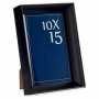 Photo frame Gift Decor Black Glass Plastic (6 Units)