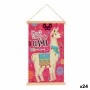 Canvas Gift Decor 1 x 54 x 33 cm Llama (24 Units)