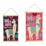 Canvas Gift Decor 1 x 54 x 33 cm Llama (24 Units)