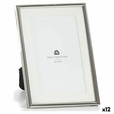 Cadre photo Gift Decor Argenté Verre Acier (12 Unités)