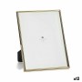 Photo frame Gift Decor Golden Crystal Steel (12 Units)