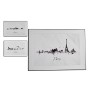 Painting Gift Decor White Black Particleboard City 81,5 x 3 x 121 cm (3 Units)